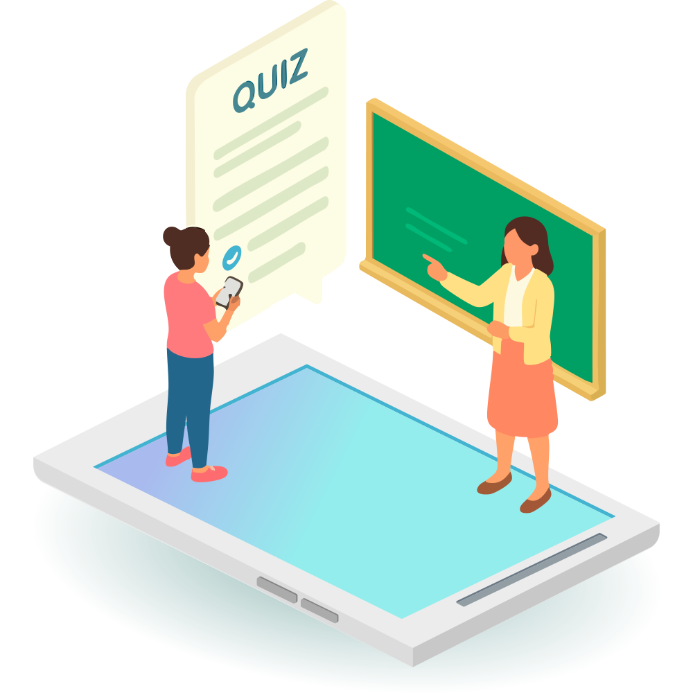 Students using LearnX adaptive practice app