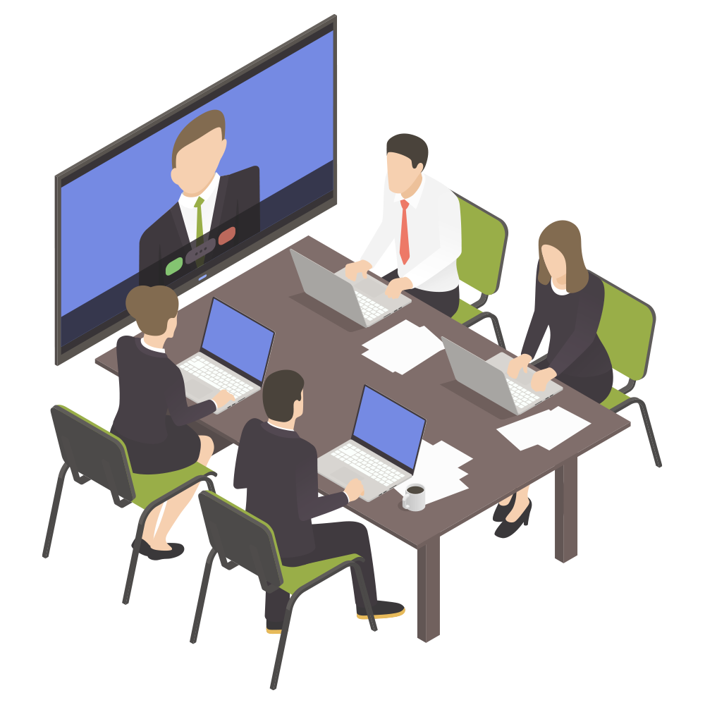 Illustration of LearnX training analytics for corporate L&D